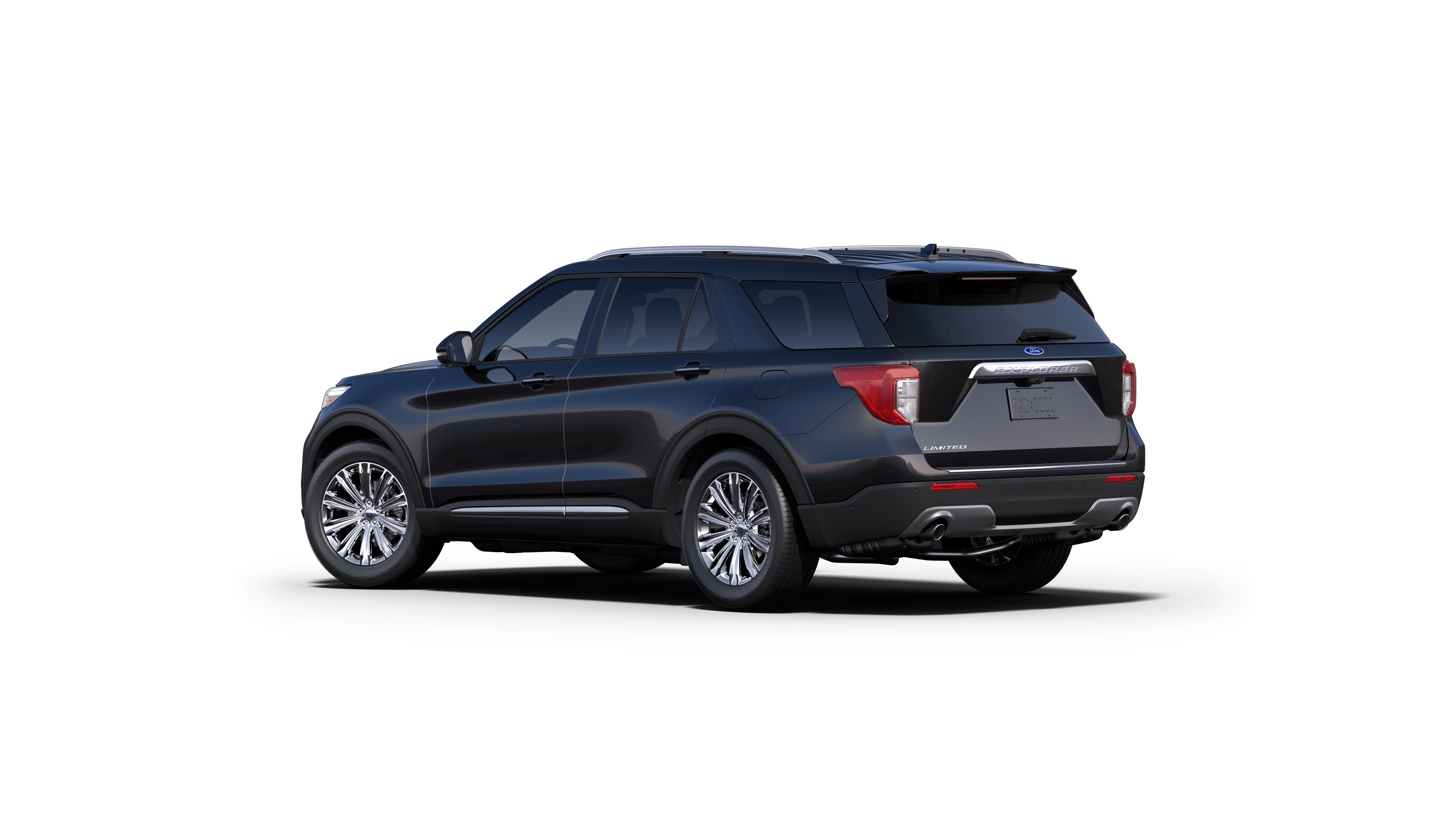 New Agate Black Metallic 2021 Ford Explorer Limited RWD for sale at Platinum Ford in Terrell